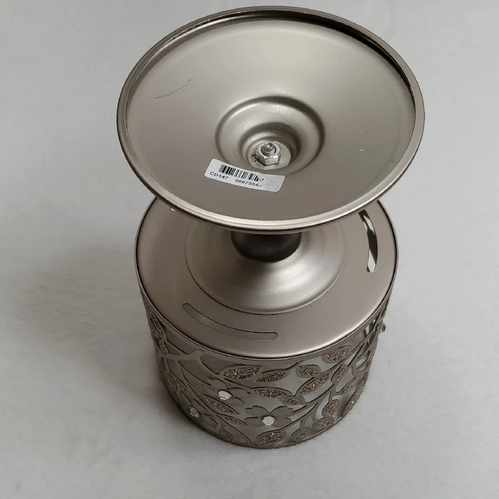 Bath & Body Works Dogwood Sparkle Jeweled Pedestal 3-Wick Candle Holder Sleeve